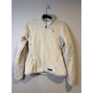 Patagonia R2 Regulator Fleece Jacket Womens Small Cream White Full Zip 25143
